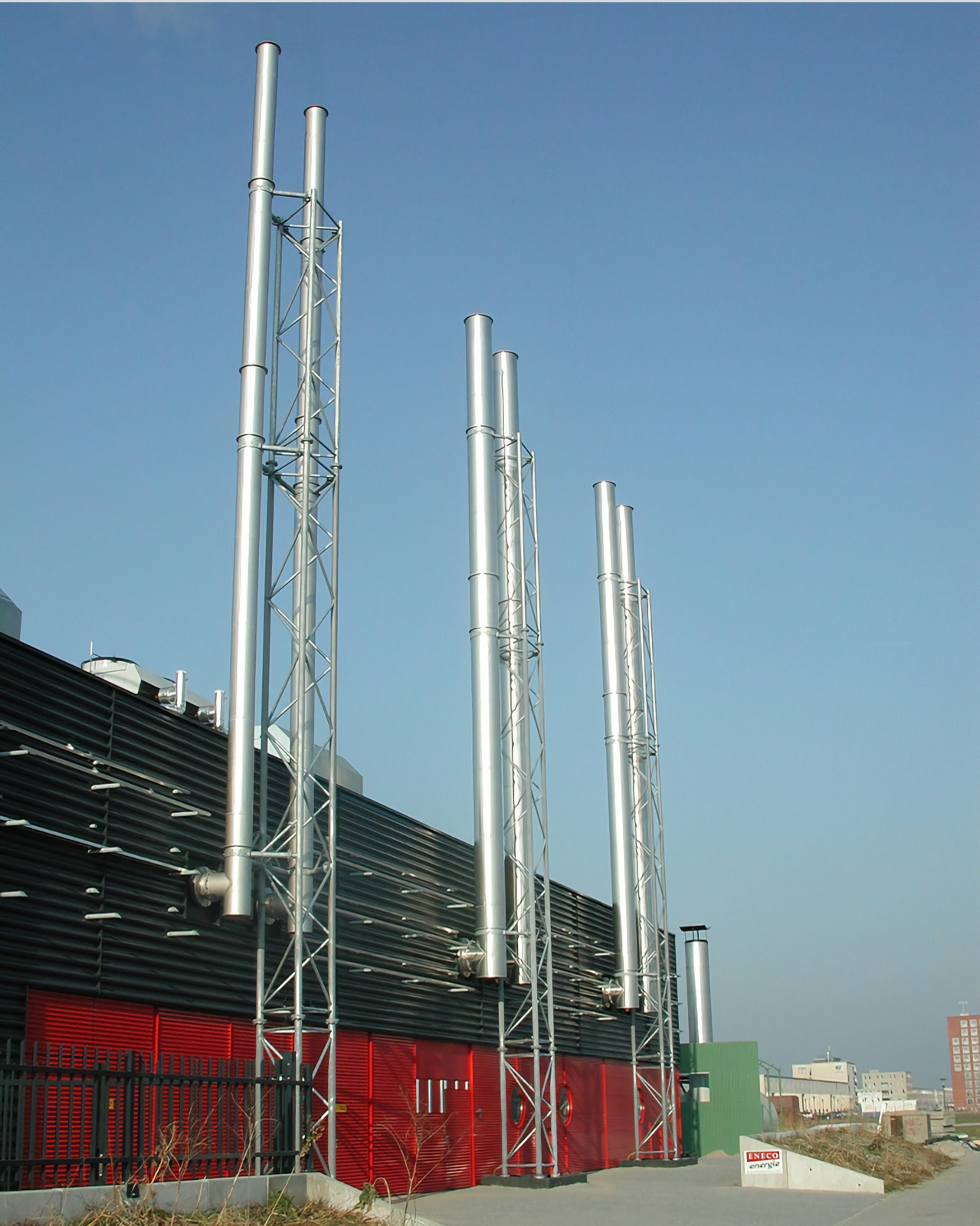 Afgassysteem Eneco Zoetermeer