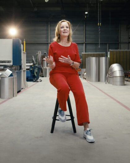 Directeur Martine Goedegebuure tijdens dag van de ondernemer